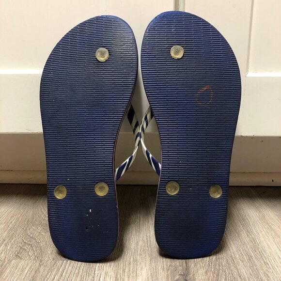 Vera Bradley Size 7/8 Turtle Flip Flops Red White and Blue Patriotic Sandals - Picture 8 of 8